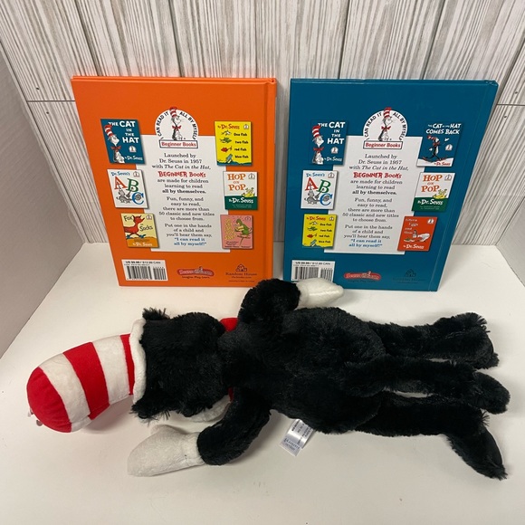 Dr. Suess The Cat in the Hat Plush & Book Lot - Picture 3 of 4